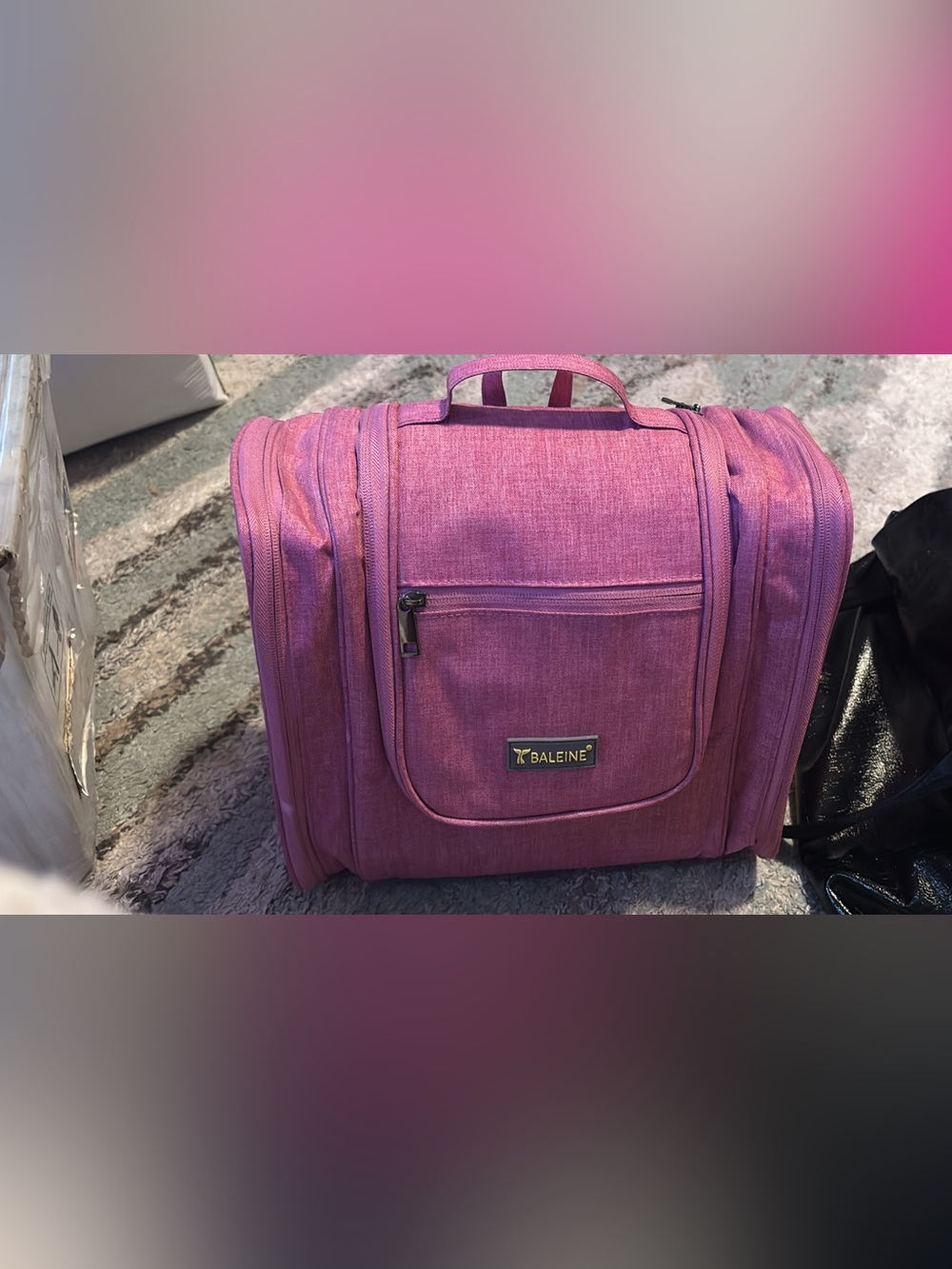 BALEINE Pink Travel cosmetic Carry-On Bag